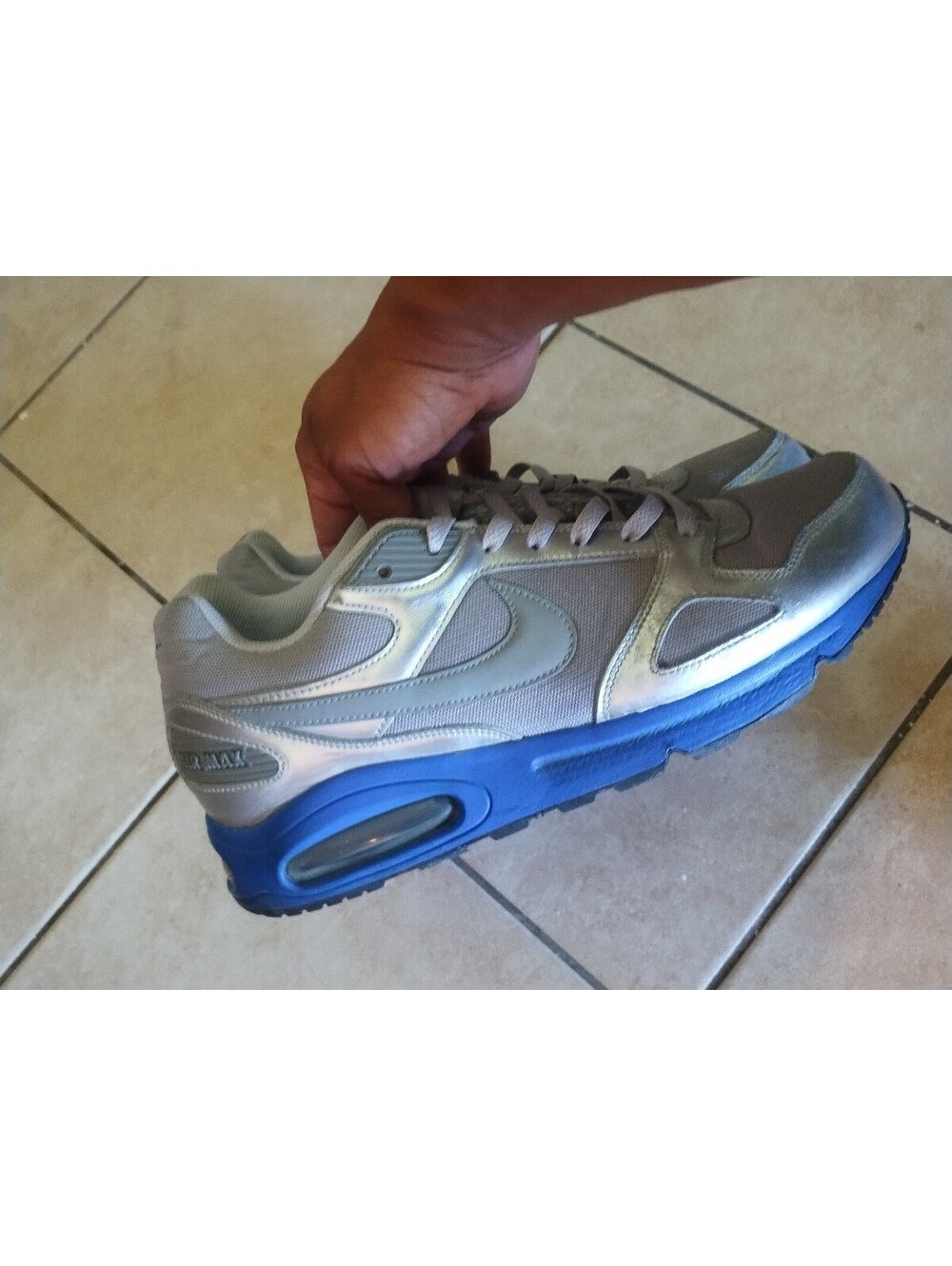 Nike Air Max 90 Classic SI Size 11.5 Platinum Royal Blue 409762-002